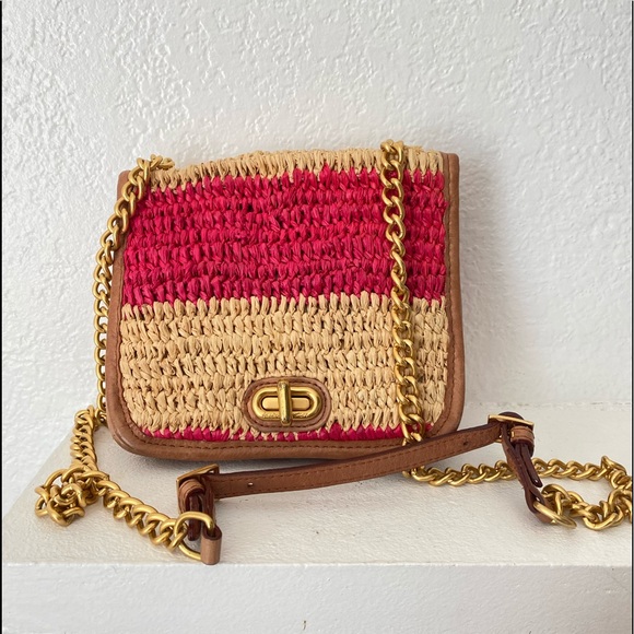 Rebecca Minkoff Bags Rebecca Minkoff Straw And Leather Crossbody